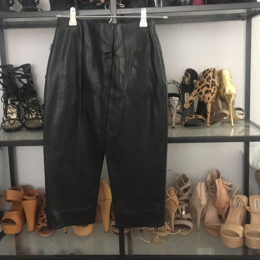 NWT sexy vegan leather skirt